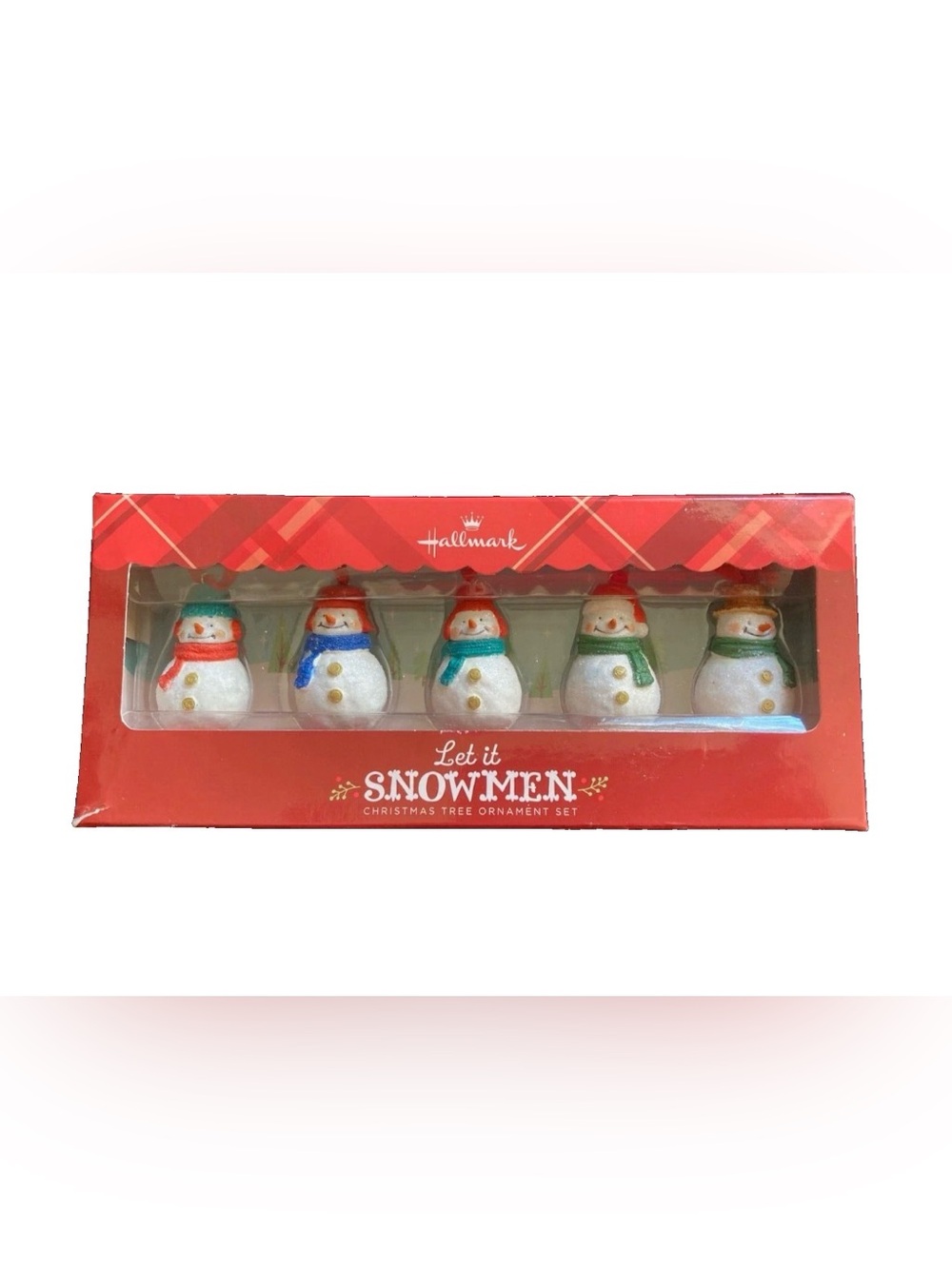 Hallmark Let It Snowmen Christmas Ornament 5 Pc Set By Gary Head New Old Stock